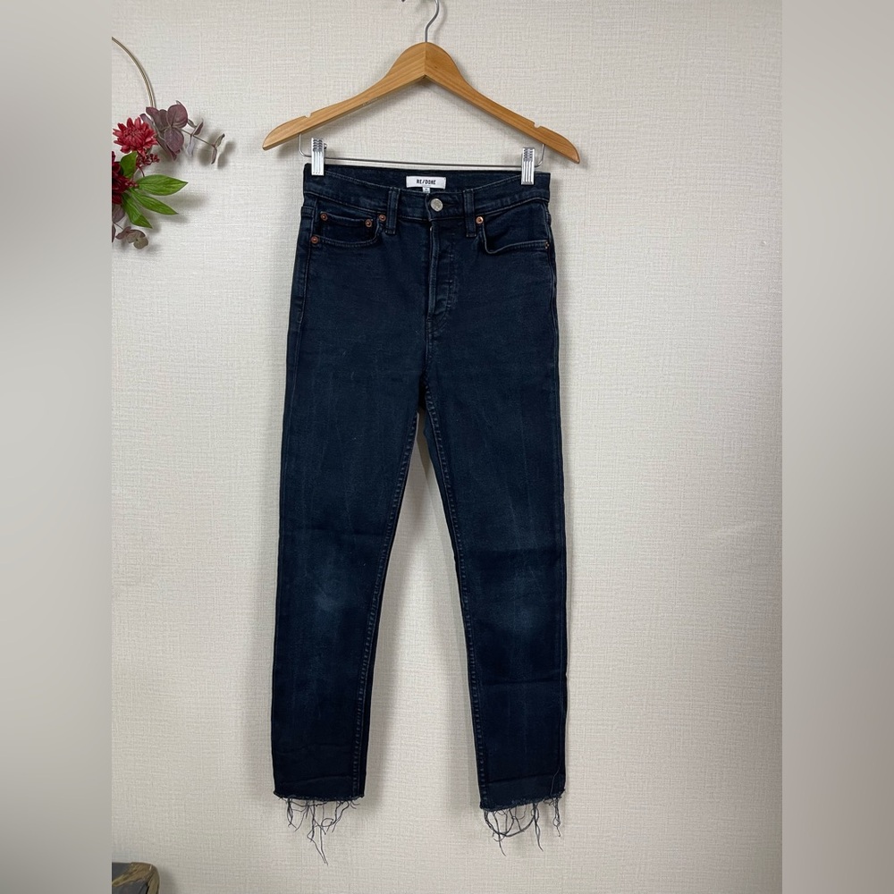 Re/Done Womens Jean 90’s High Rise Ankle Crop size 25